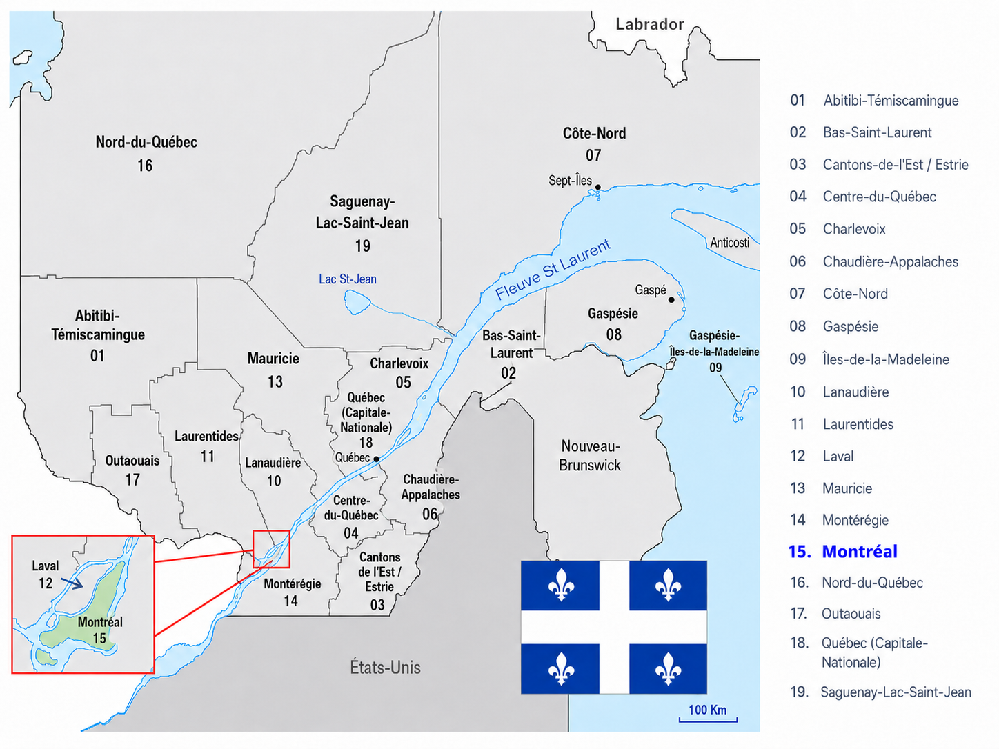 Carte Montréal